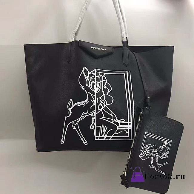 Givenchy Wing Shopping Bag Art Leather 02 BB50HBB14K 38x34x18cm - 1