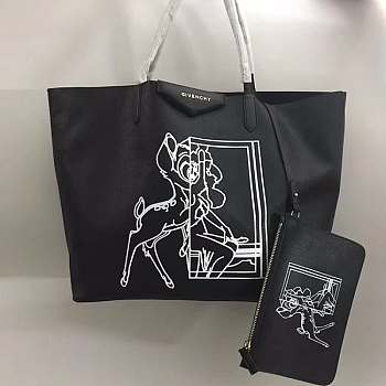 Givenchy Wing Shopping Bag Art Leather 02 BB50HBB14K 38x34x18cm