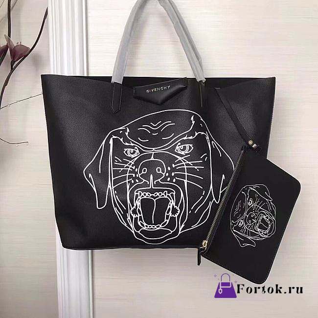 Givenchy Wing Shopping Bag Art Leather 01 BB50HBB14K 38x34x18cm - 1