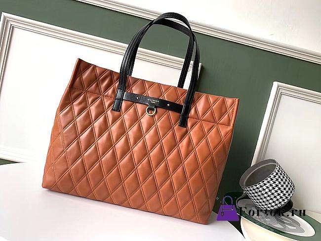 Givenchy Dou Bag Tote Bag In Leather Brown 40x30x13cm - 1
