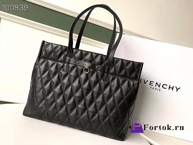 Givenchy Dou Bag Tote Bag In Leather Black 40x30x13cm - 1