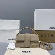 Jacquemus Small Le Bambino Velvet Beige 213BA06 18x6x7cm - 1