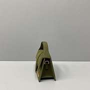 Jacquemus Small Le Bambino Velvet Green 213BA06 18x6x7cm - 6
