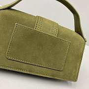 Jacquemus Small Le Bambino Velvet Green 213BA06 18x6x7cm - 2