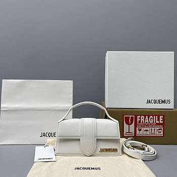 Jacquemus Small Le Bambino Leather White 213BA06 18x6x7cm