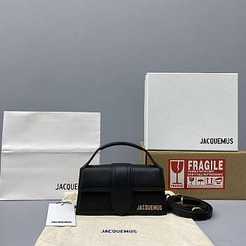 Jacquemus Small Le Bambino Leather Black 213BA06 18x6x7cm