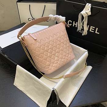 Chanel State Of The Art Hobo Bag Pink AS0845 21x24x14cm