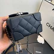 Chanel Mini Quilted Leather Crossbody Bag Black AS1169 19x12x9cm - 5