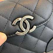 Chanel Mini Quilted Leather Crossbody Bag Black AS1169 19x12x9cm - 2