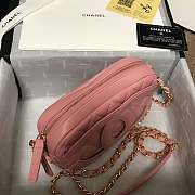 Chanel CC Timeless Camera Bag Pink AS1757 13x20x5cm - 5