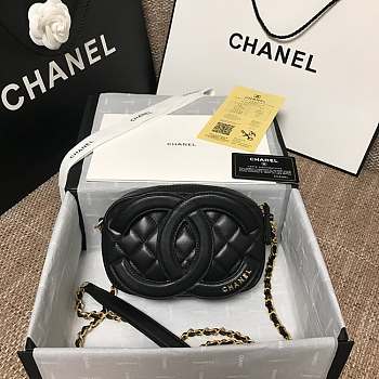 Chanel CC Timeless Camera Bag Black AS1757 13x20x5cm