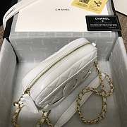Chanel CC Timeless Camera Bag White AS1757 13x20x5cm - 6