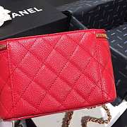 Chanel Cosmetic Bag Red AS1341 16×8×10cm - 2