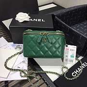 Chanel Cosmetic Bag Green AS1341 16×8×10cm - 6