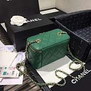 Chanel Cosmetic Bag Green AS1341 16×8×10cm - 5