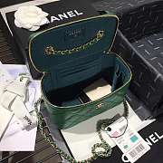 Chanel Cosmetic Bag Green AS1341 16×8×10cm - 4