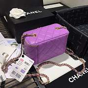 Chanel Cosmetic Bag Purple AS1341 16×8×10cm - 6