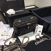 Chanel Cosmetic Bag Black AS1341 16×8×10cm - 1