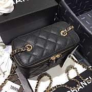 Chanel Cosmetic Bag Black AS1341 16×8×10cm - 4