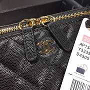 Chanel Cosmetic Bag Black AS1341 16×8×10cm - 3