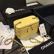 Chanel Cosmetic Bag Yellow AS1341 16×8×10cm - 1