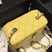 Chanel Cosmetic Bag Yellow AS1341 16×8×10cm - 6