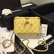 Chanel Cosmetic Bag Yellow AS1341 16×8×10cm - 5