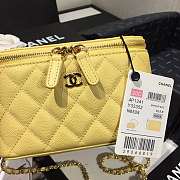 Chanel Cosmetic Bag Yellow AS1341 16×8×10cm - 2