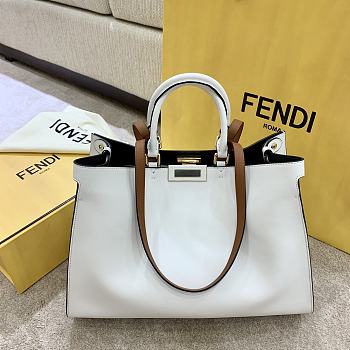 Fendi Peekaboo X-Tote Medium White 40x30x15cm