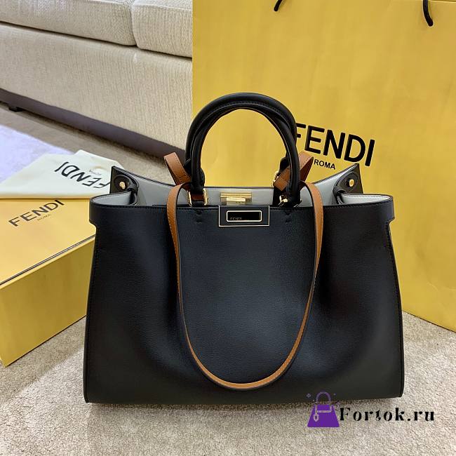 Fendi Peekaboo X-Tote Medium Black 40x30x15cm - 1