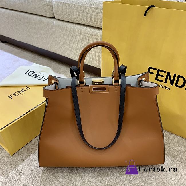 fendi peekaboo tan