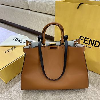 Fendi Peekaboo X-Tote Medium Tan 40x30x15cm