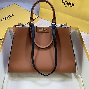 Fendi Peekaboo X-Tote Small Tan 35x26x13cm