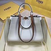 Fendi Peekaboo X-Tote Small White 35x26x13cm - 6