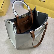 Fendi Peekaboo X-Tote Small White 35x26x13cm - 5