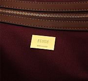 Fendi Spring Summer 2021 Tote Bag Monogram Burgundy 38x34x20cm - 2