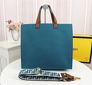 Fendi Spring Summer 2021 Tote Bag Monogram Blue 38x34x20cm - 6