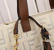 Fendi Spring Summer 2021 Tote Bag Monogram White 38x34x20cm - 4