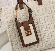 Fendi Spring Summer 2021 Tote Bag Monogram White 38x34x20cm - 3