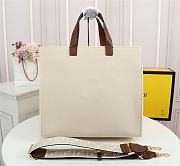 Fendi Spring Summer 2021 Tote Bag Monogram White 38x34x20cm - 2