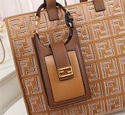 Fendi Spring Summer 2021 Tote Bag Monogram Brown 38x34x20cm - 5
