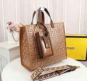 Fendi Spring Summer 2021 Tote Bag Monogram Brown 38x34x20cm - 4