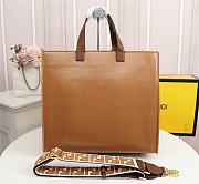Fendi Spring Summer 2021 Tote Bag Monogram Brown 38x34x20cm - 3