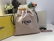 Fendi Pack Medium Pouch Pink Nappa Leather 30x2x39cm - 3