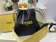 Fendi Pack Medium Pouch Black Nappa Leather 30x2x39cm - 1