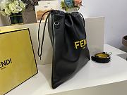 Fendi Pack Medium Pouch Black Nappa Leather 30x2x39cm - 6