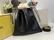 Fendi Pack Medium Pouch Black Nappa Leather 30x2x39cm - 4