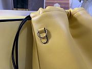 Fendi Pack Medium Pouch Yellow Nappa Leather 30x2x39cm - 3