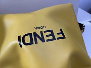 Fendi Pack Medium Pouch Yellow Nappa Leather 30x2x39cm - 2