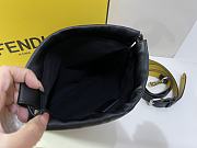 Fendi Pack Small Pouch Black Nappa Leather 24x24x2cm - 5